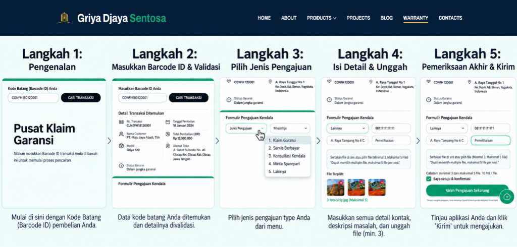 Panduan Klaim Garansi